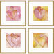 Heart of Hearts Pink and Orange and Red and Yellow Framed Art