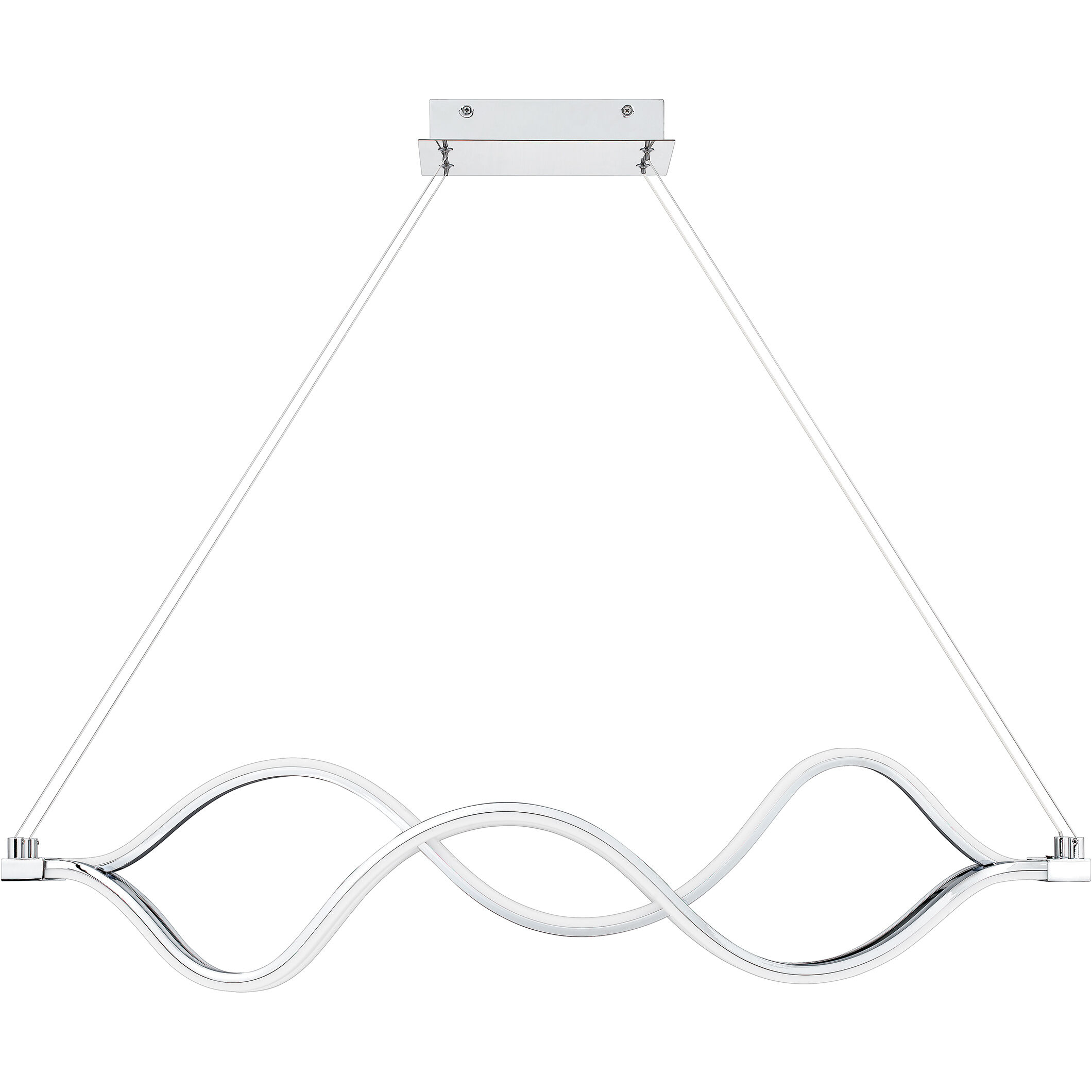 Bleecker 39 inch Polished Chrome Island Light Ceiling Light