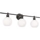Syracuse 3 Light 28 inch Black Wall sconce Wall Light