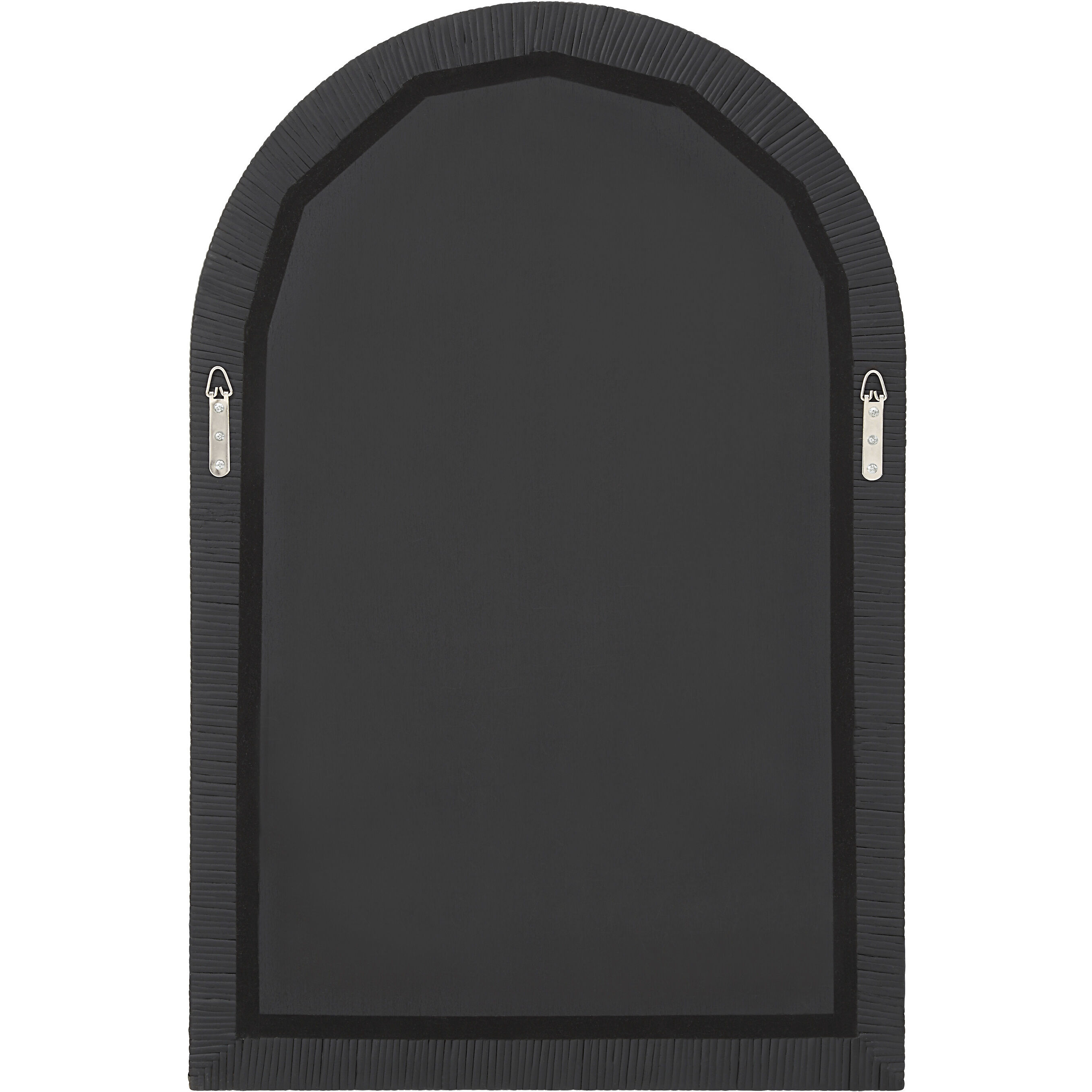 Prilly 36 X 24 inch Matte Black Wall Mirror