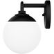 Hepburn 2 Light 18 inch Matte Black Vanity Light Wall Light