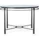 Spencer London 47 X 47 inch Round Center Table, Wrought Iron, Marble Top, Round