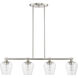 Willow 4 Light 36 inch Brushed Nickel Linear Chandelier Ceiling Light