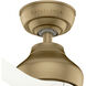 Eyla 52 inch Luxe Gold with Matte White Blades Outdoor Ceiling Fan