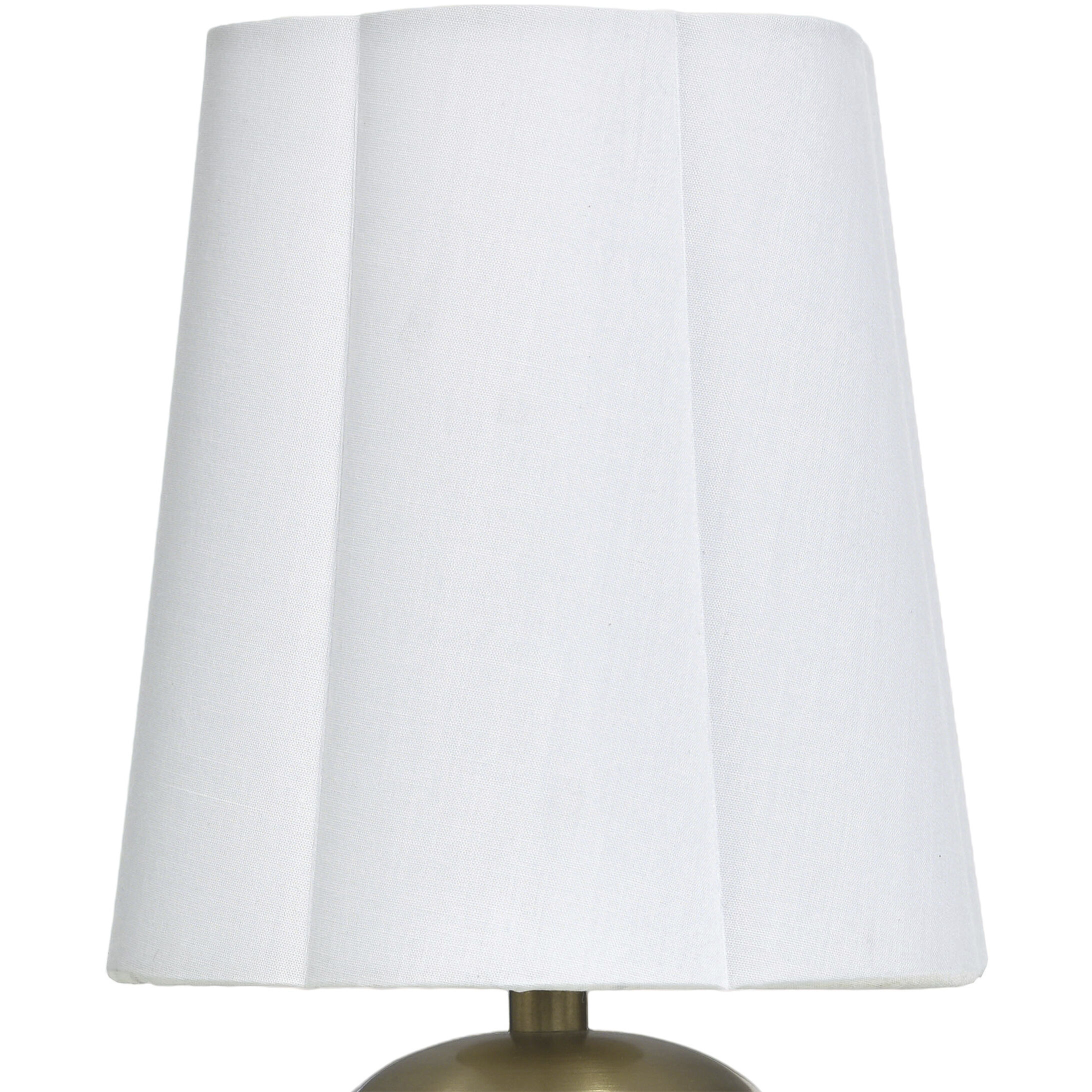 Rosalind 12 inch 40 watt Polished Brass and White Marble Table Lamp Portable Light