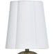 Rosalind 12 inch 40 watt Polished Brass and White Marble Table Lamp Portable Light