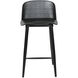 Looey 34 inch Black Counter Stool