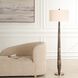 Tyree 66 inch 150.00 watt Brown Marble and Brass Floor Lamp Portable Light