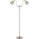 Pharmacy 60 inch 60 watt Brushed Steel Floor Lamp Portable Light