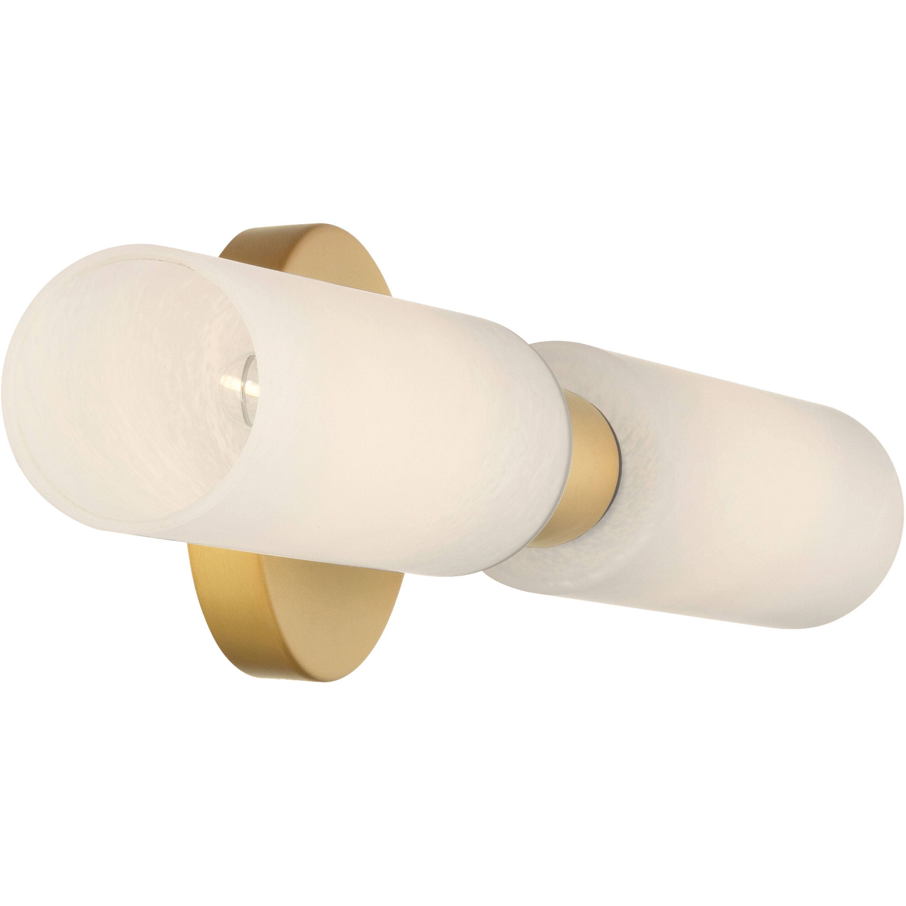 Wexmere 2 Light 21 inch Legacy Brass and Dark Matte Black Vanity Wall Light