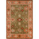 Anastacia 156 X 108 inch Dark Green, Burnt Orange, Tan Rug