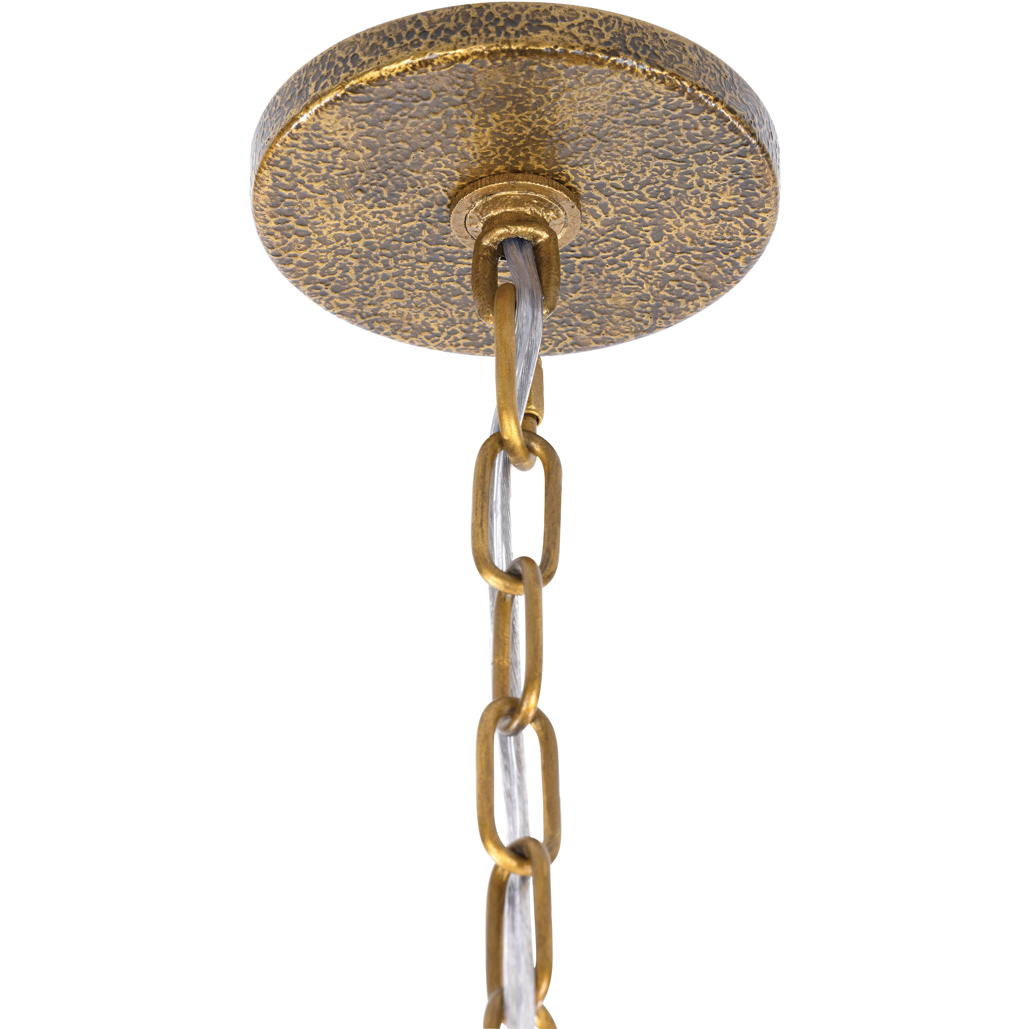Dorianne 16 Light 44 inch Textured Dusken Brass Chandelier Ceiling Light