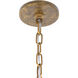 Dorianne 16 Light 44 inch Textured Dusken Brass Chandelier Ceiling Light