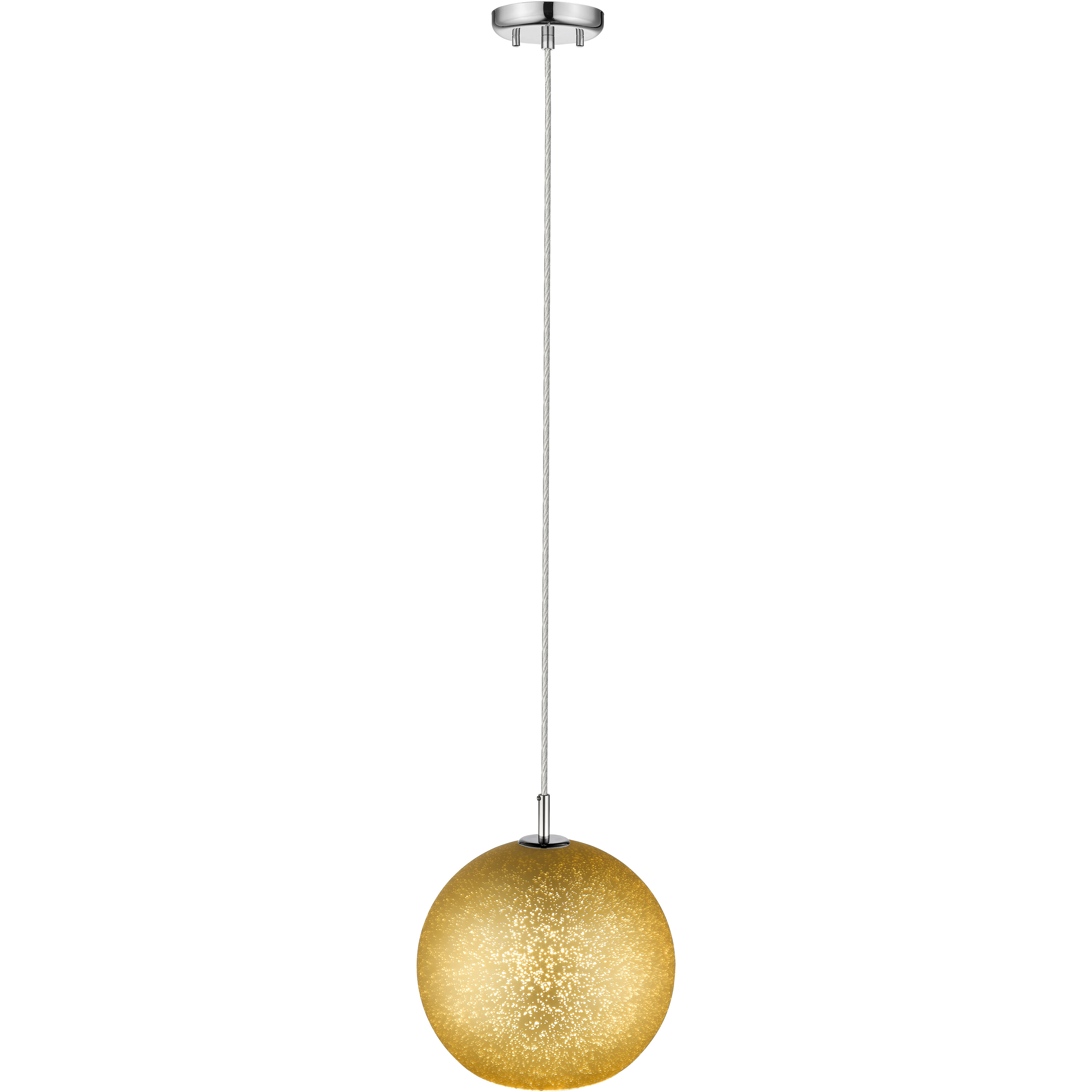 Nimbus 1 Light 12 inch Chrome Pendant Ceiling Light