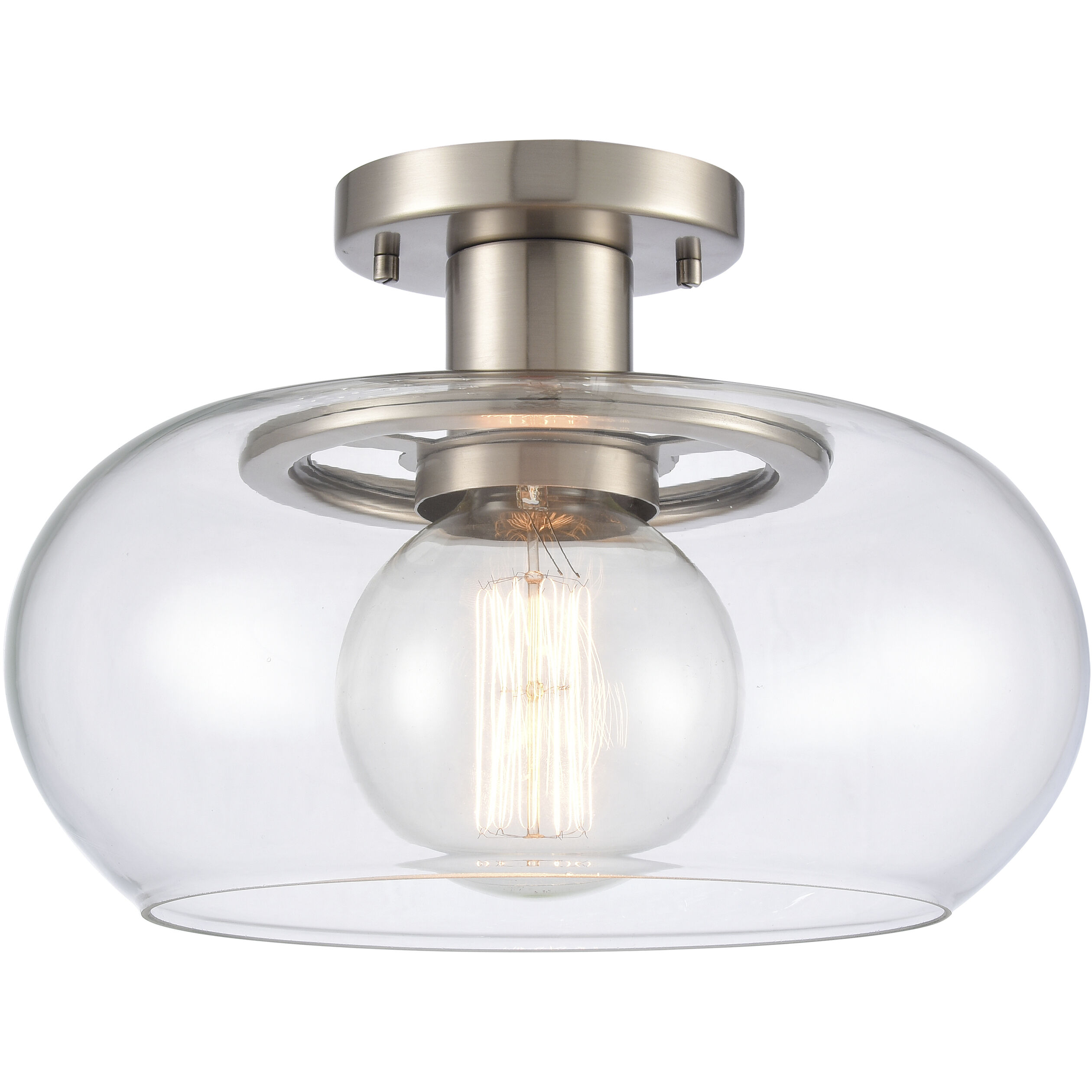 Clement 1 Light 13.00 inch Semi-Flush Mount