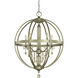Olivia 5 Light 29 inch Satin Pewter Dining Chandelier Ceiling Light