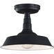 Scacchi 1 Light 11 inch Dark Grey Flush Mount Ceiling Light