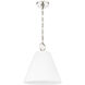 Alaric 1 Light 14 inch Polished Nickel Pendant Ceiling Light