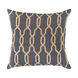 Gates 18 X 18 inch Navy and Beige Throw Pillow