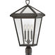 Estate Series Alford Place 26 inch Oil Rubbed Bronze Outdoor Post Mount Lantern in Non-LED