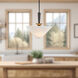 Alora Mood Bridgette 1 Light 16.38 inch Matte Black and Folded White Pendant Ceiling Light in Linen Shade