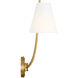 C&M by Chapman & Myers Marina 2 Light 14.5 inch Burnished Brass Double Sconce Wall Light