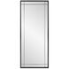 Chiverny 70 X 30 inch Matte Black French Panel Mirror