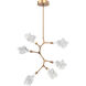 Blossom LED 31.8 inch Novel Brass Chandelier Ceiling Light in 2700K LED, Modern Vine