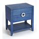 Butler Loft Amelle Blue Raffia 28 X 24 inch Navy Raffia Accent Table