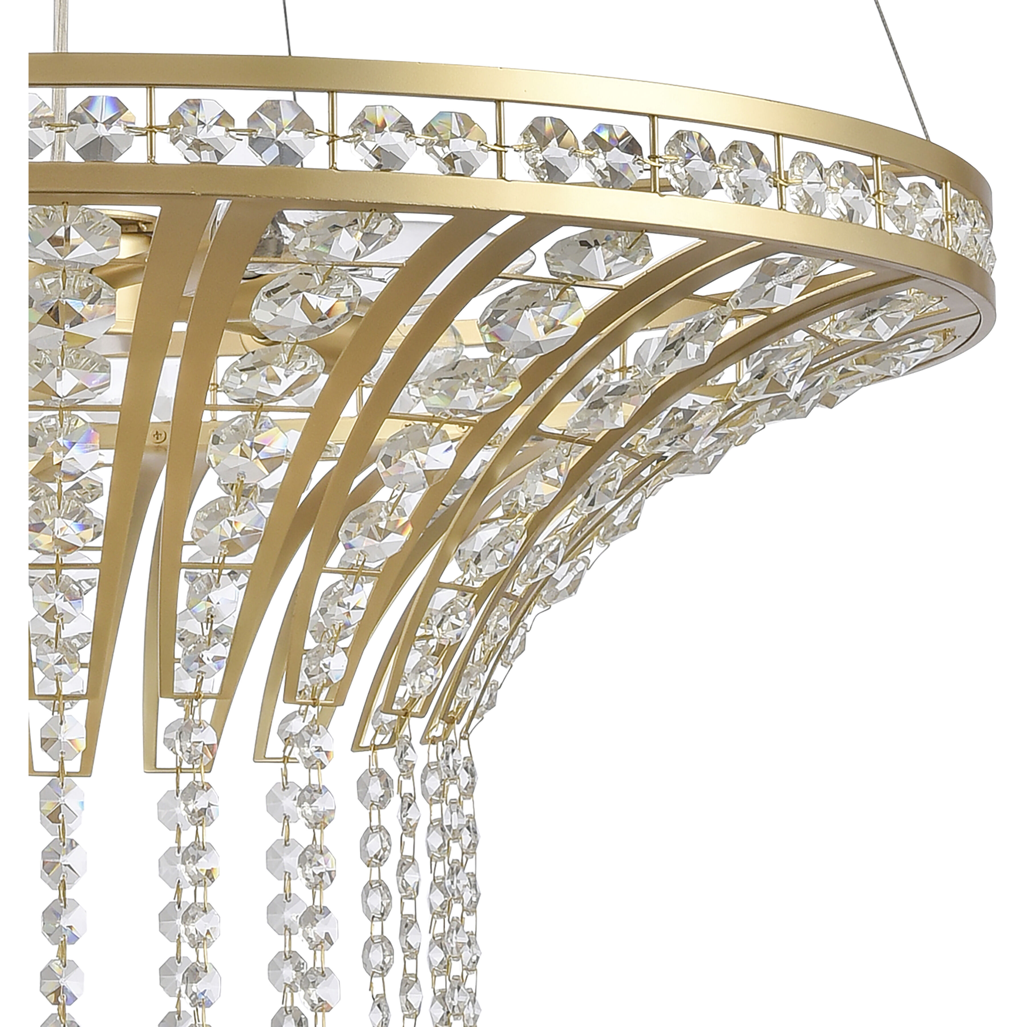 Fantania 6 Light 24 inch Champagne Gold Chandelier Ceiling Light
