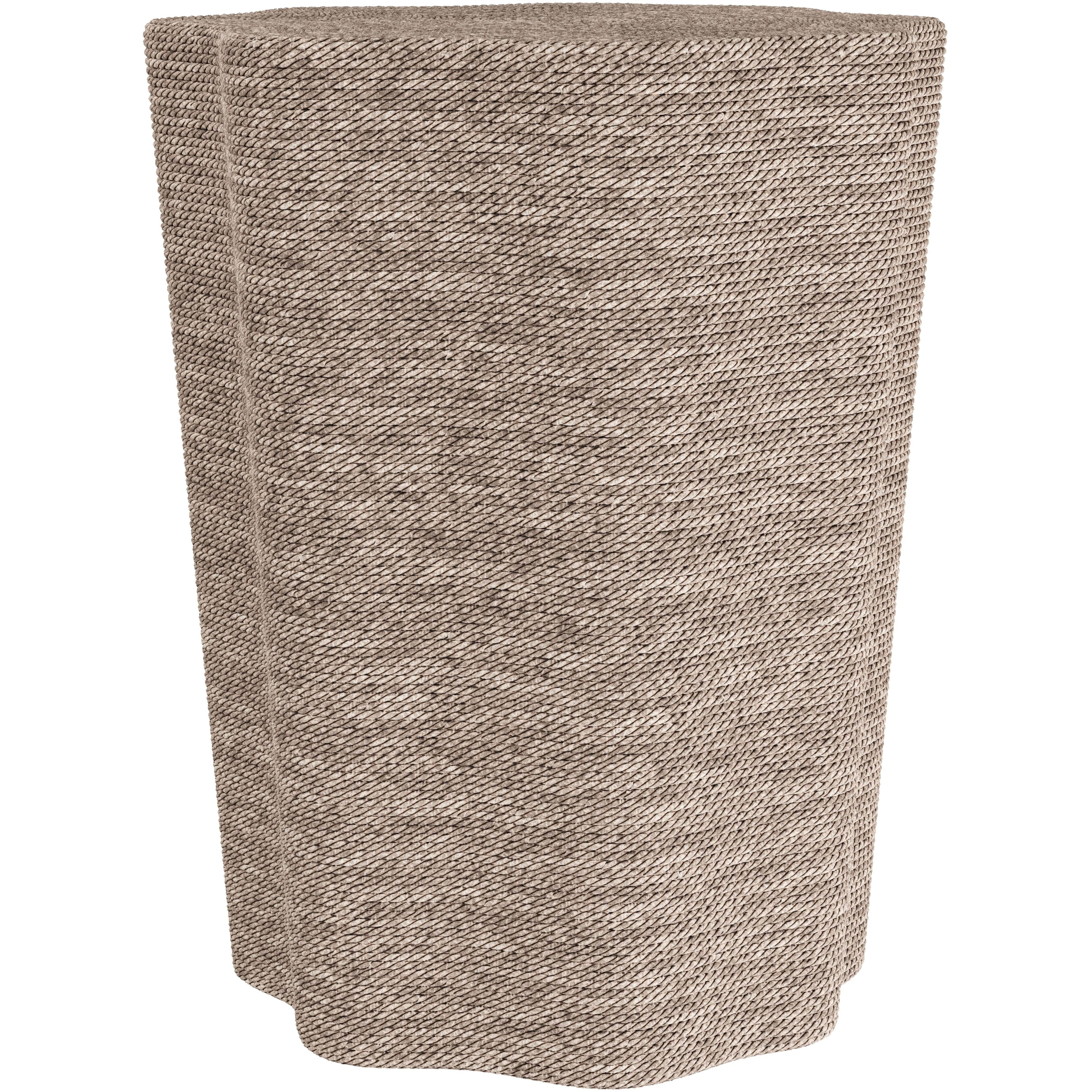 Tuscon 16 inch Bleached Natural Accent Table