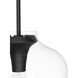 Vidria 1 Light 12 inch Matte Black Pendant Ceiling Light, Medium
