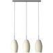Batista 1 3 Light 28 inch Matte Nickel Trestle Hanging Light Ceiling Light