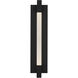 Heliograph 1 Light 24.4 inch Black Outdoor Wall Light in 4000K