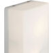 D&eacute;cor 2 Light 6 inch Brushed Steel ADA Wall Sconce Wall Light
