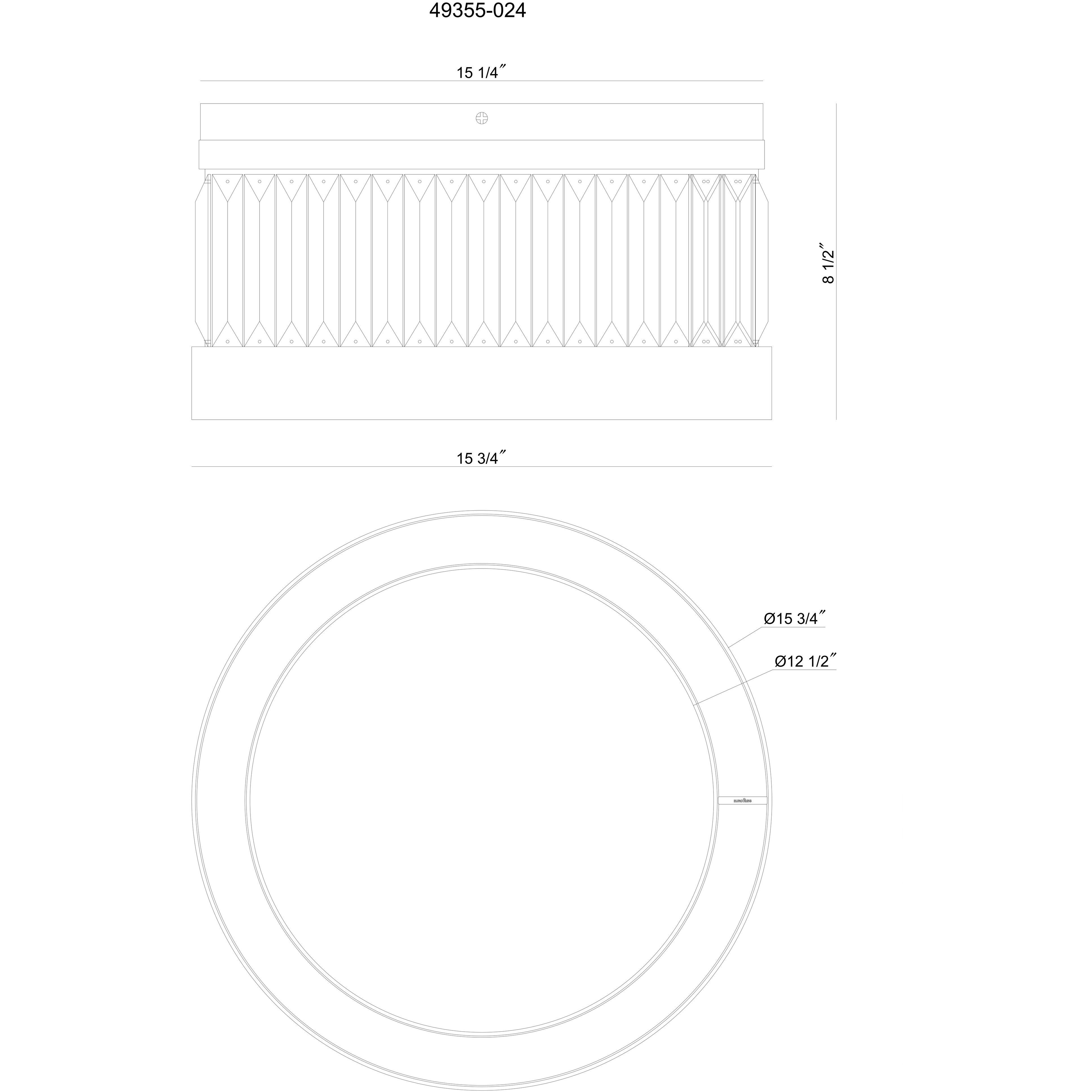 Empra LED 15.75 inch Matte Black Flush Mount Ceiling Light
