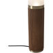 Tambo 60 inch 10.00 watt Walnut and Weathered Brass Floor Lamp Portable Light
