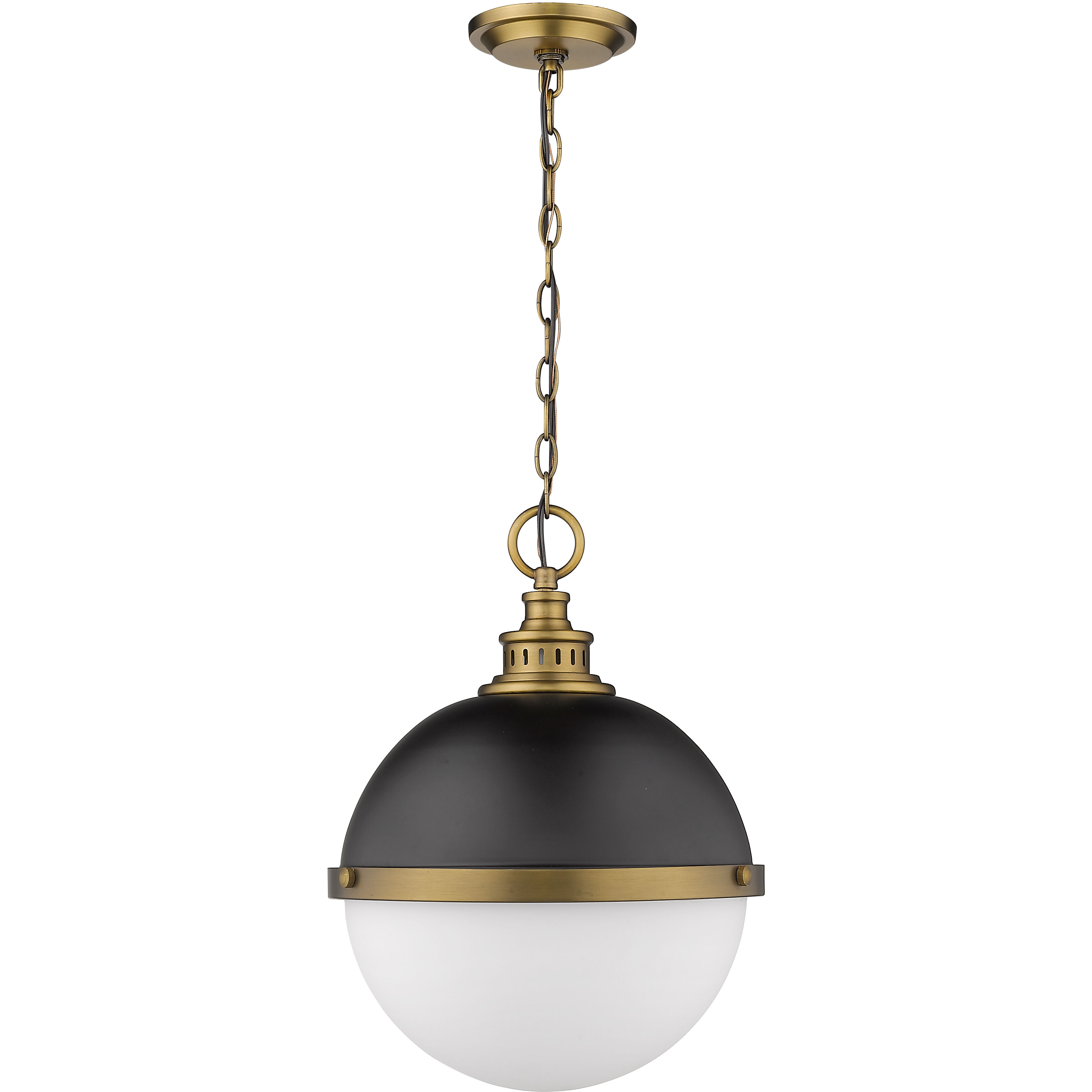 Peyton 2 Light 14.75 inch Matte Black and Factory Bronze Pendant Ceiling Light