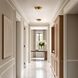 AH by Alexa Hampton Sina 2 Light 14.75 inch Burnished Brass Flush Mount Ceiling Light