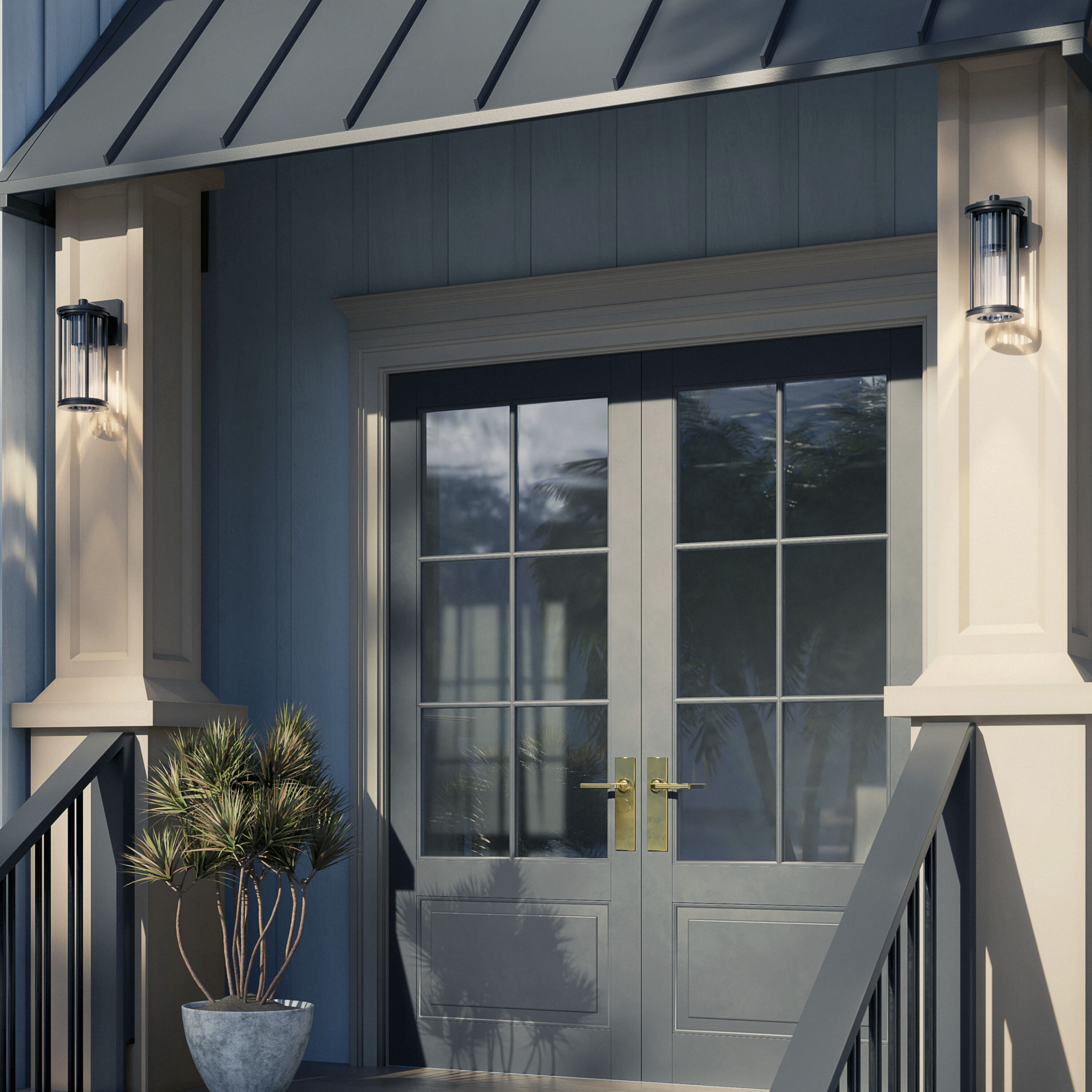 Barras 1 Light 11.5 inch Black Outdoor Wall Sconce