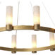 Castro 12 Light 53.54 inch Antique Brass with Alabaster Chandelier Ceiling Light
