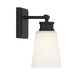 Vintage 1 Light 5 inch Matte Black Wall Sconce Wall Light