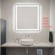 Riven 40 X 36 inch White LED Mirror