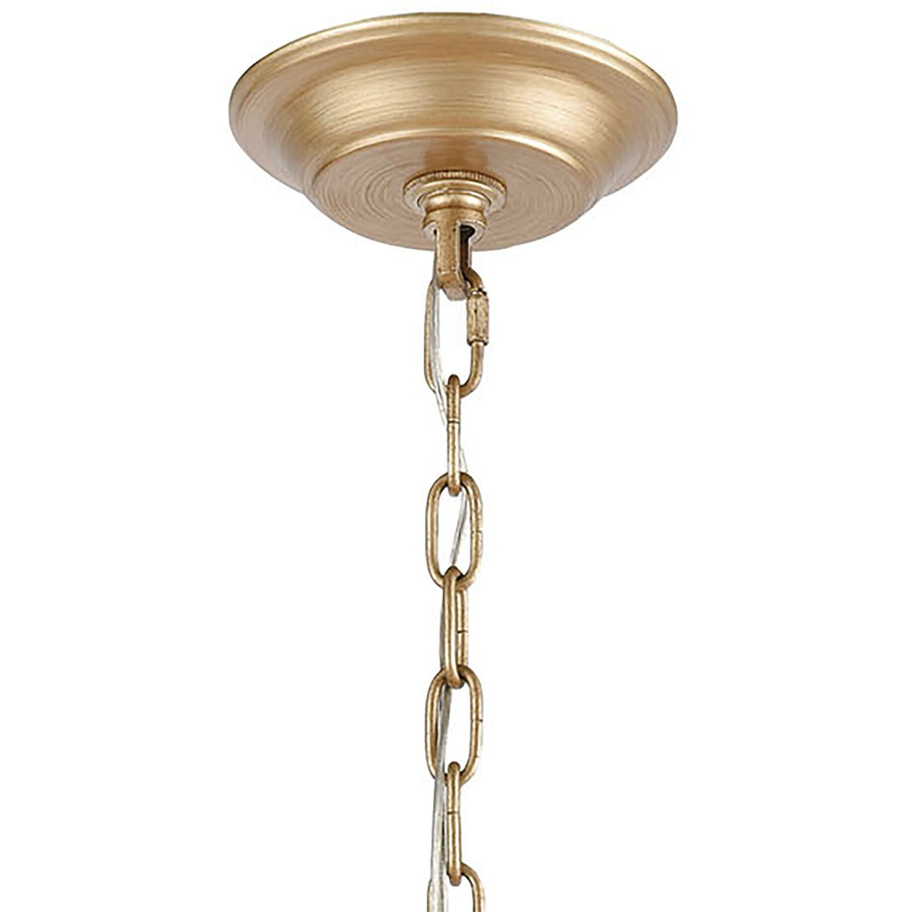 Equilibrium 6 Light 24 inch Matte Gold Chandelier Ceiling Light