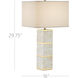Casey 29.75 inch 150 watt Natural and Brass Table Lamp Portable Light