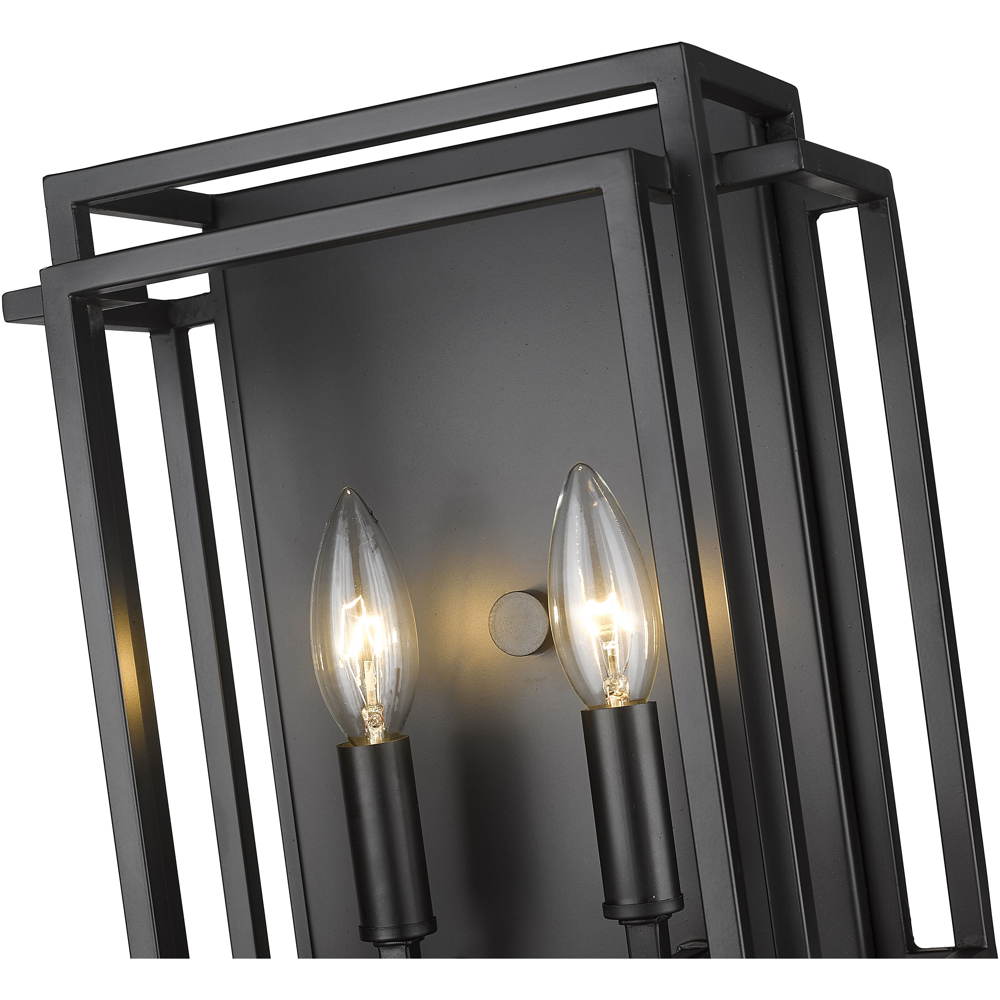 Titania 2 Light 10 inch Matte Black Wall Sconce Wall Light