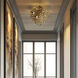 Ashgrove 6 Light 21 inch Legacy Brass Semi Flush Ceiling Light