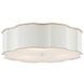 Wexford 3 Light 19.25 inch Snow White Flush Mount Ceiling Light