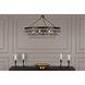 Bling 6 Light 34.88 inch Deep Patina Bronze Chandelier Ceiling Light