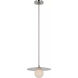 Kelly Wearstler Pertica LED 12 inch Polished Nickel Disc Pendant Ceiling Light